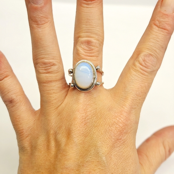 Sterling Silver Opalite Ring - Picture 2 of 10